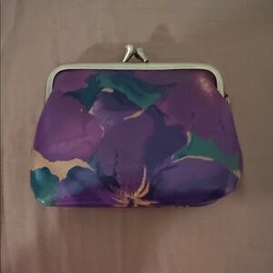 Patricia Nash Floral Purple coin purse